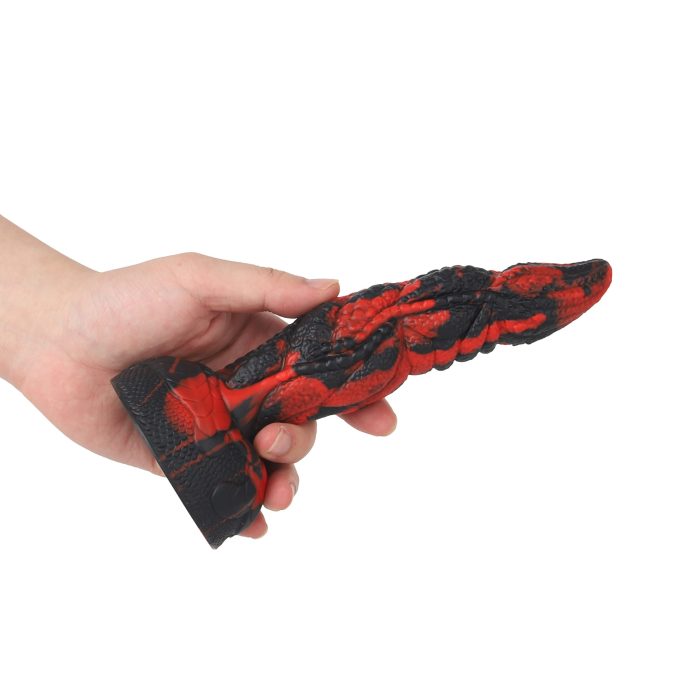 Banoch Dildo siliconen Snake zwart rood 204cm (3)