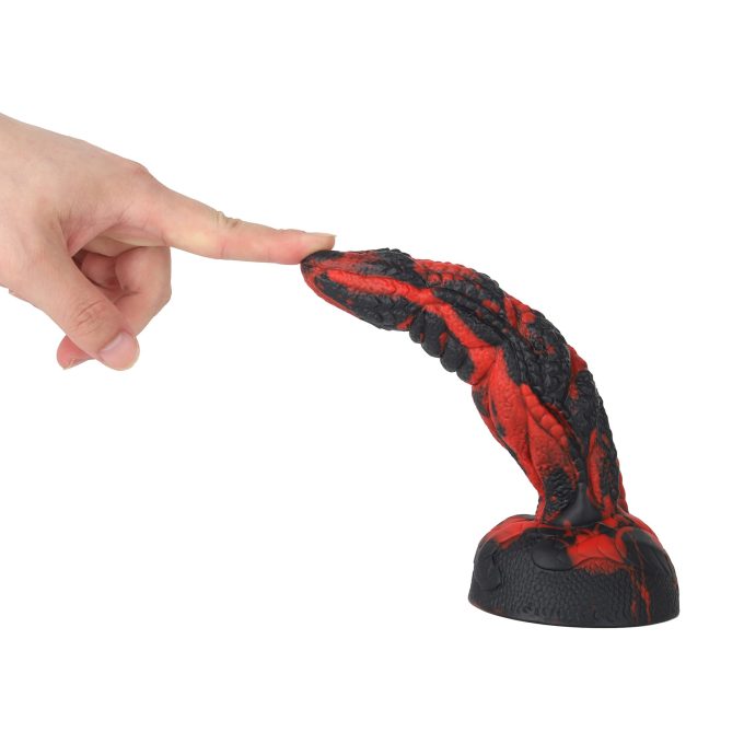 Banoch Dildo siliconen Snake zwart rood 204cm (4)