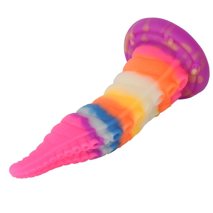Banoch Dildo siliconen Tentacle Rainbow (5)