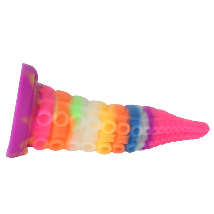 Banoch Dildo siliconen Tentacle Rainbow (6)