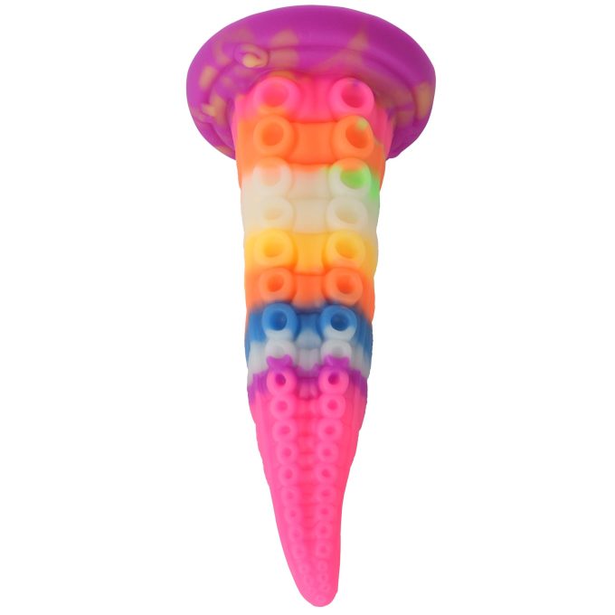 Banoch Dildo siliconen Tentacle Rainbow (9)