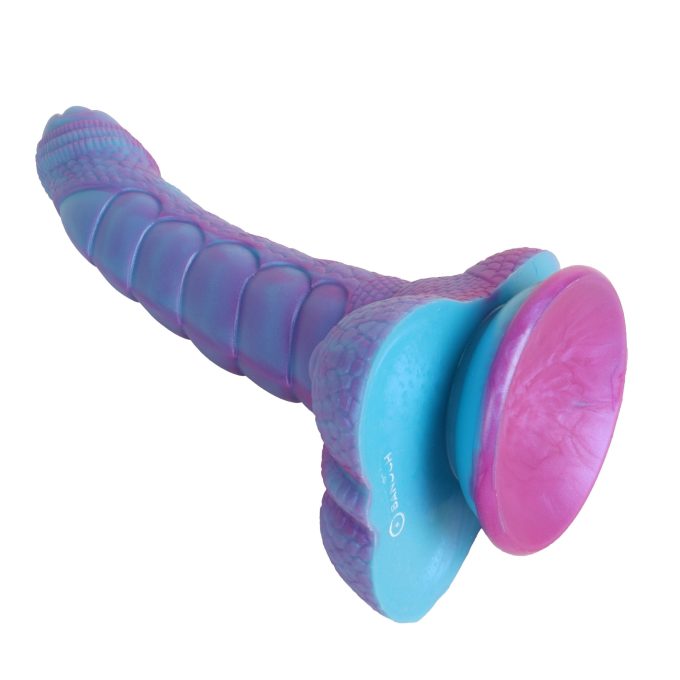 Banoch Fantasy dildo orrynis paars blauw zuignap siliconen (10)