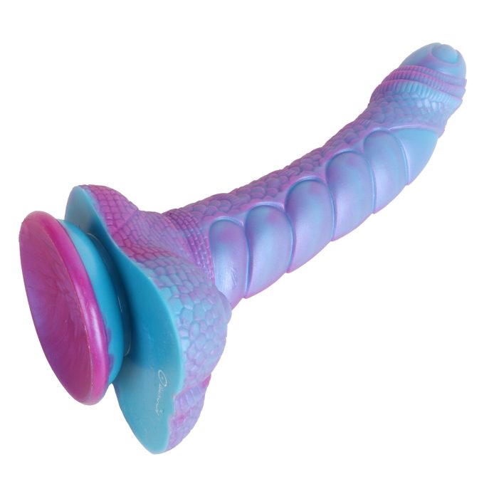 Banoch Fantasy dildo orrynis paars blauw zuignap siliconen (11)