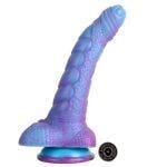 Banoch Fantasy dildo orrynis paars blauw zuignap siliconen (15)