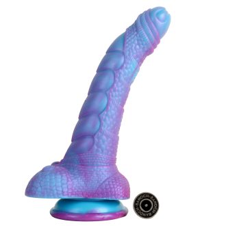 Banoch Fantasy dildo orrynis paars blauw zuignap siliconen (15)