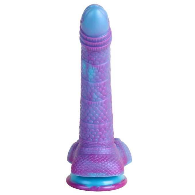 Banoch Fantasy dildo orrynis paars blauw zuignap siliconen (4)