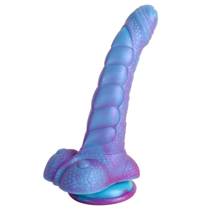 Banoch Fantasy dildo orrynis paars blauw zuignap siliconen (5)