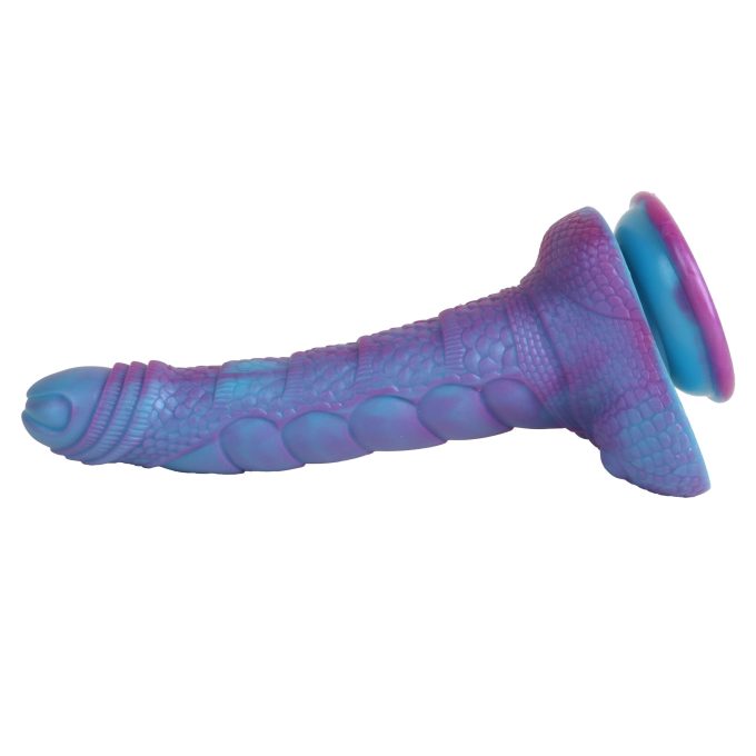 Banoch Fantasy dildo orrynis paars blauw zuignap siliconen (6)