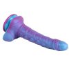 Banoch Fantasy dildo orrynis paars blauw zuignap siliconen (8)