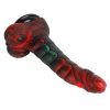 Banoch Fantasy dildo orrynis rood groen zuignap siliconen (10)