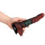 Banoch Fantasy dildo orrynis rood groen zuignap siliconen (12)
