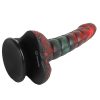 Banoch Fantasy dildo orrynis rood groen zuignap siliconen (9)