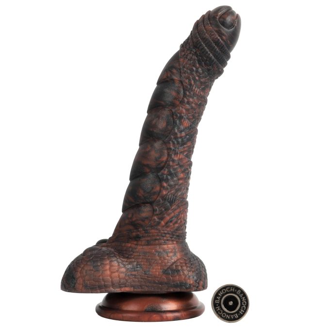 Banoch Fantasy dildo orrynis zwart zuignap siliconen (1)