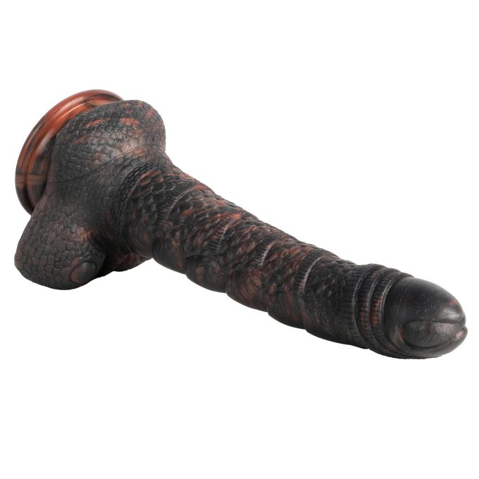 Banoch Fantasy dildo orrynis zwart zuignap siliconen (10)