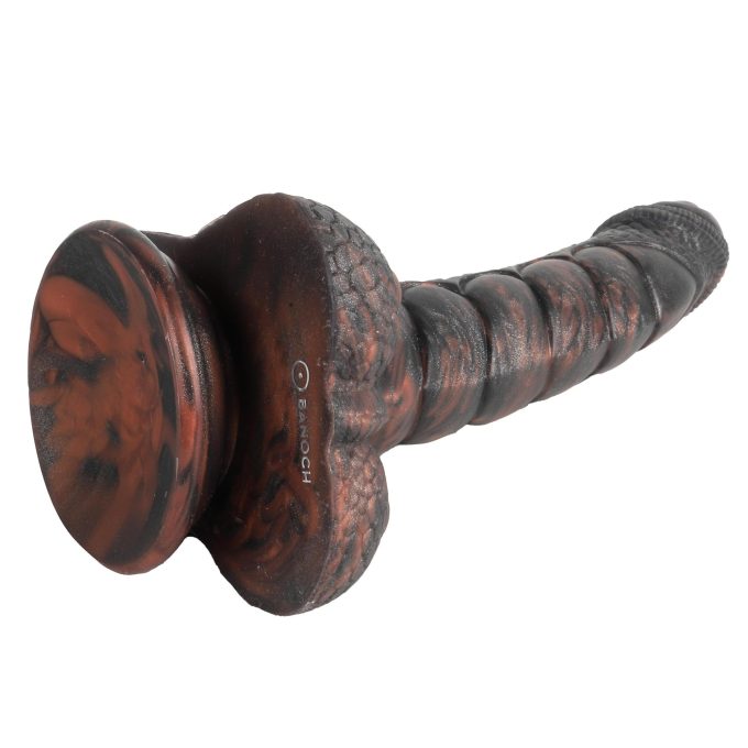 Banoch Fantasy dildo orrynis zwart zuignap siliconen (11)