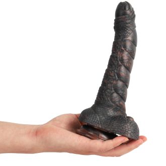 Banoch Fantasy dildo orrynis zwart zuignap siliconen (12)