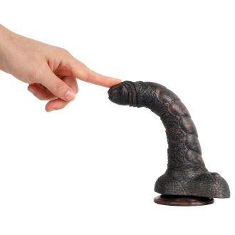 Banoch Fantasy dildo orrynis zwart zuignap siliconen (14)