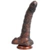 Banoch Fantasy dildo orrynis zwart zuignap siliconen (6)