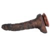 Banoch Fantasy dildo orrynis zwart zuignap siliconen (8)